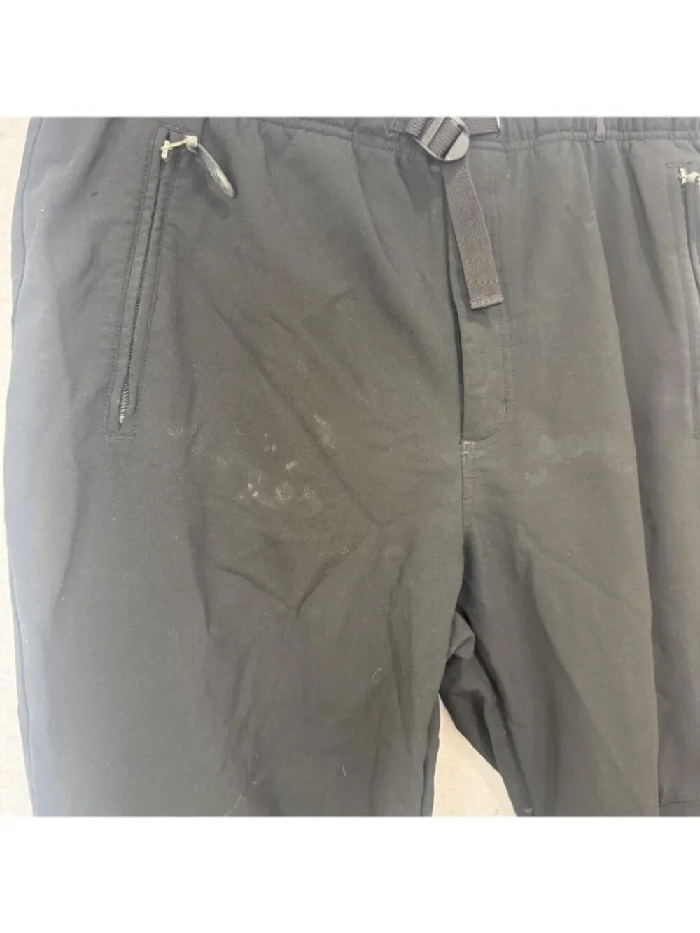 Ibex ClimaWool Pants Mens XL Black Softshell Lined Hiking Ski Zip Pockets